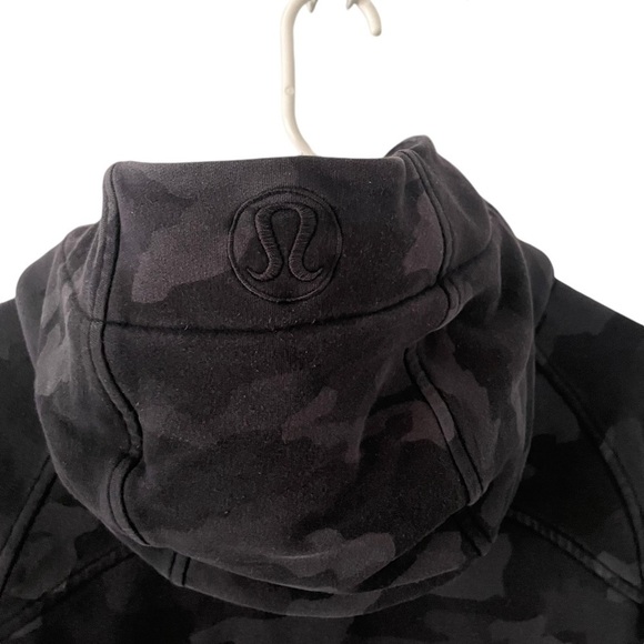 Lululemon Scuba Hoodie Light Cotton Fleece Heritage 365 Camo Deep Coal Multi 6 - Picture 9 of 9